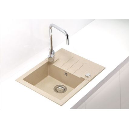 ALVEUS 1090950 - Valamu kööki ROCK 59,5x47,5 cm graniit/beež