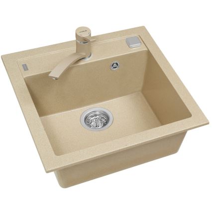 ALVEUS 1107889 - Valamu kööki FORMIC 52x51 cm graniit/beež