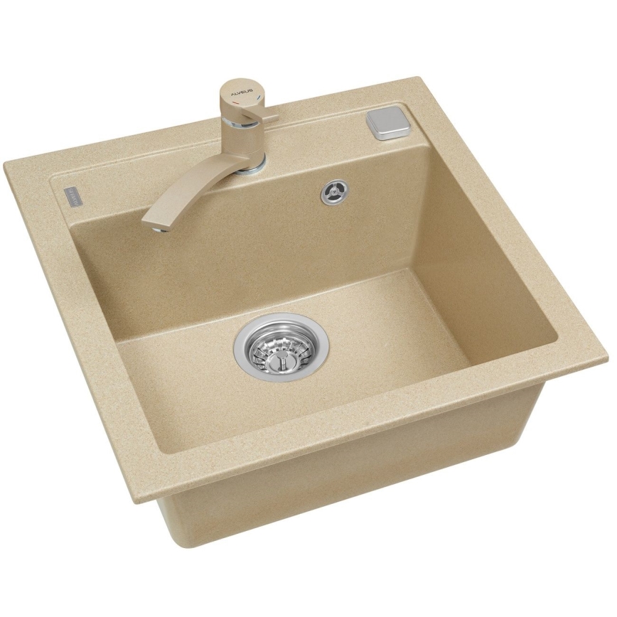 ALVEUS 1107889 - Valamu kööki FORMIC 52x51 cm graniit/beež