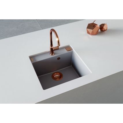 ALVEUS 1128395 - Valamu kööki FORMIC 52x51 cm graniit/valge