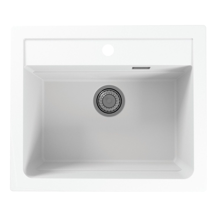 ALVEUS 1131991 - Valamu kööki ATROX 59x50 cm graniit/valge