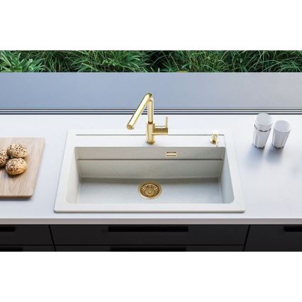 ALVEUS 1140443 - Valamu kööki ATROX 79x50 cm graniit/valge