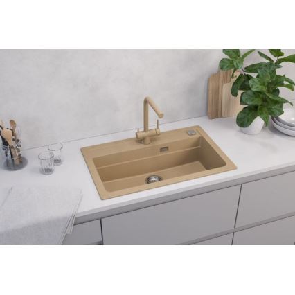 ALVEUS 1140445 - Valamu kööki ATROX 79x50 cm graniit/beež
