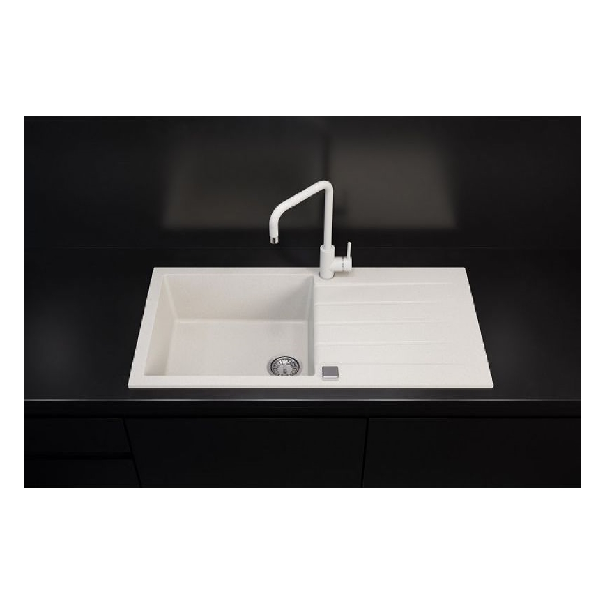 ALVEUS 1140594 - Valamu kööki CADIT 100x50 cm graniit/valge
