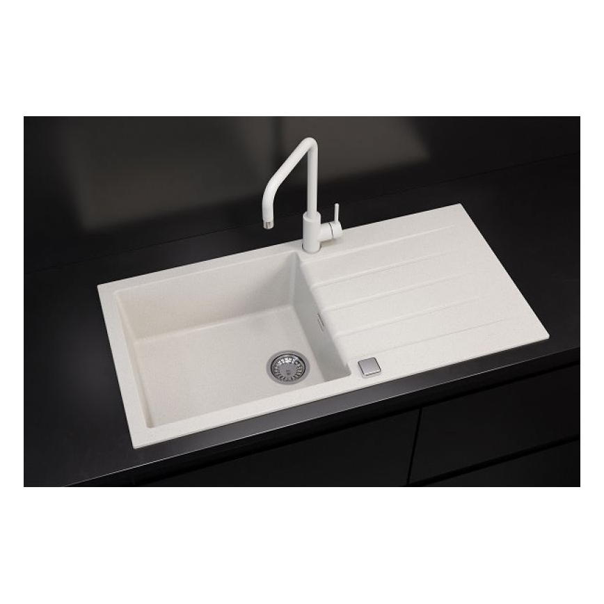 ALVEUS 1140594 - Valamu kööki CADIT 100x50 cm graniit/valge