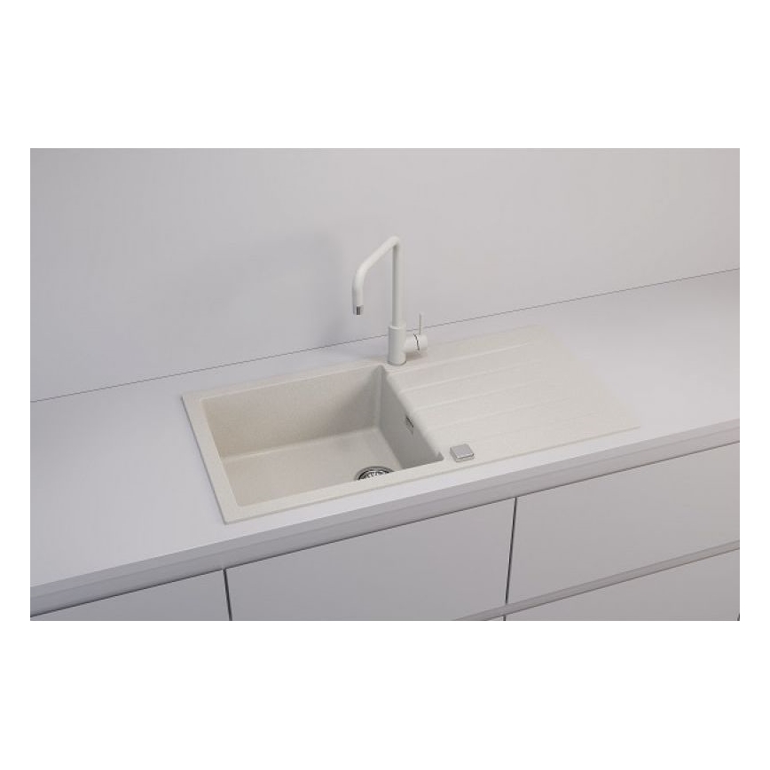 ALVEUS 1140594 - Valamu kööki CADIT 100x50 cm graniit/valge
