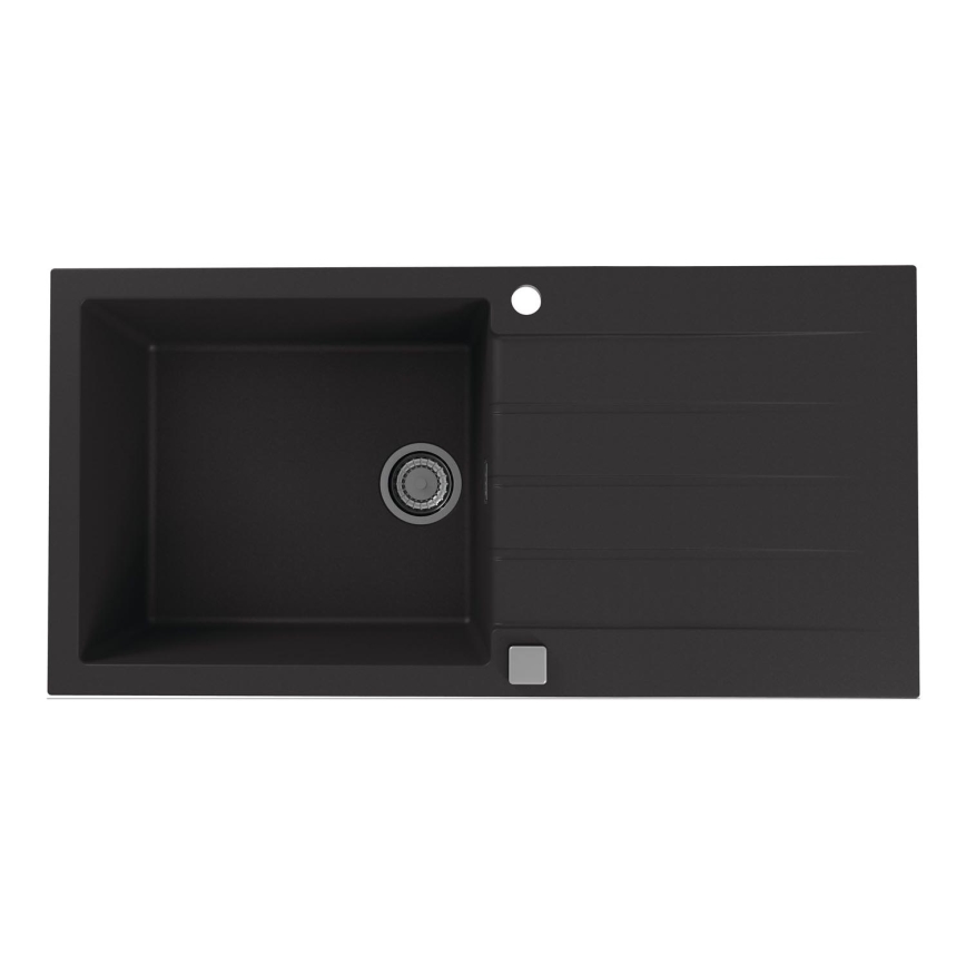 ALVEUS 1140598 - Valamu kööki CADIT 100x50 cm graniit/must