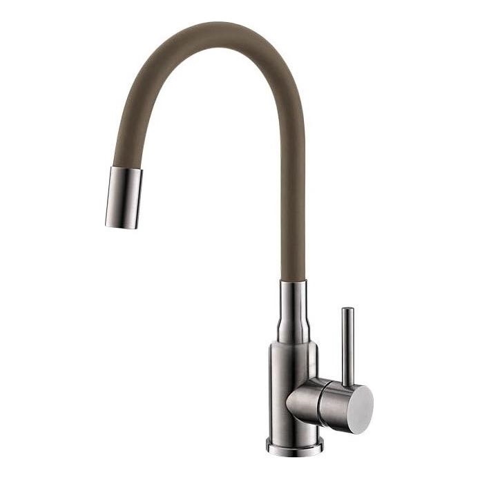 ALVEUS 1144428 - Valamu kraan paindliku varrega MINTAS 34 cm läikiv kroom/beež