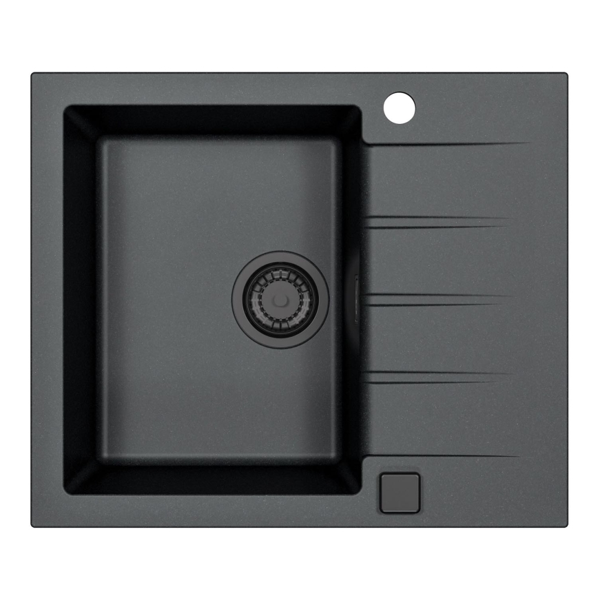 ALVEUS 1148158 - Valamu kööki CADIT 59x50 cm graniit/must