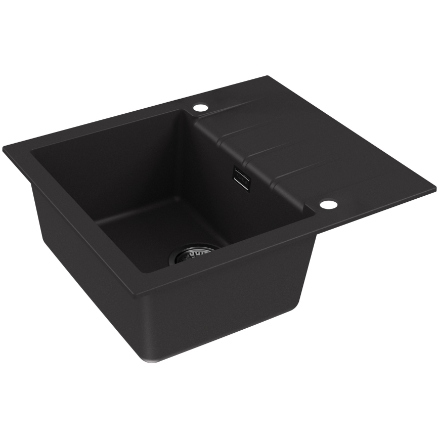 ALVEUS 1148158 - Valamu kööki CADIT 59x50 cm graniit/must