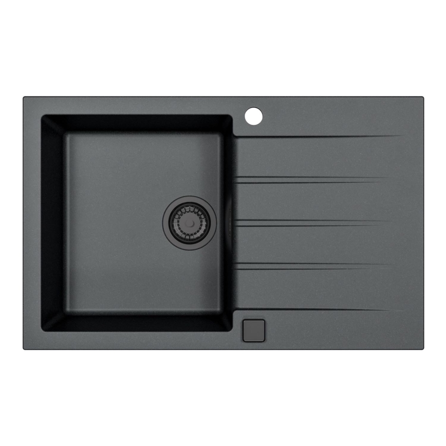 ALVEUS 1148159 - Valamu kööki CADIT 79x50 cm graniit/must