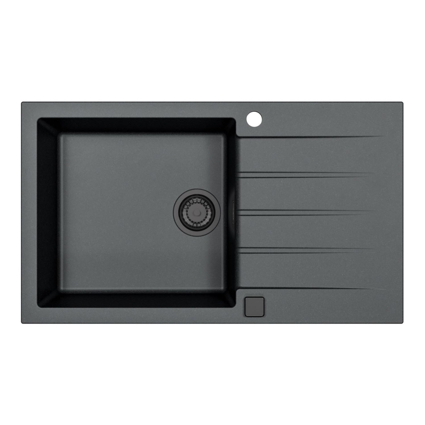 ALVEUS 1148160 - Valamu kööki CADIT 86x50 cm graniit/must