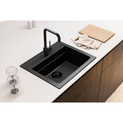 ALVEUS 1148162 - Valamu kööki ATROX 59x50 cm graniit/must