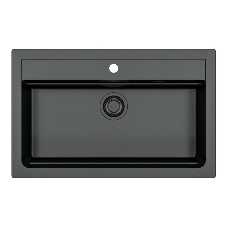ALVEUS 1148163 - Valamu kööki ATROX 79x50 cm graniit/must