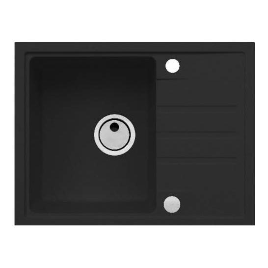 ALVEUS 1149080 - Valamu kööki INTERMEZZO 62x48 cm graniit/must