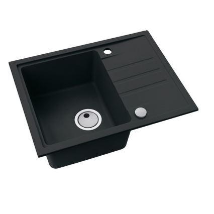 ALVEUS 1149080 - Valamu kööki INTERMEZZO 62x48 cm graniit/must