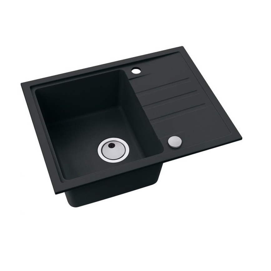 ALVEUS 1149080 - Valamu kööki INTERMEZZO 62x48 cm graniit/must