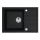 ALVEUS 1149126 - Valamu kööki INTERMEZZO 68x48 cm graniit/must