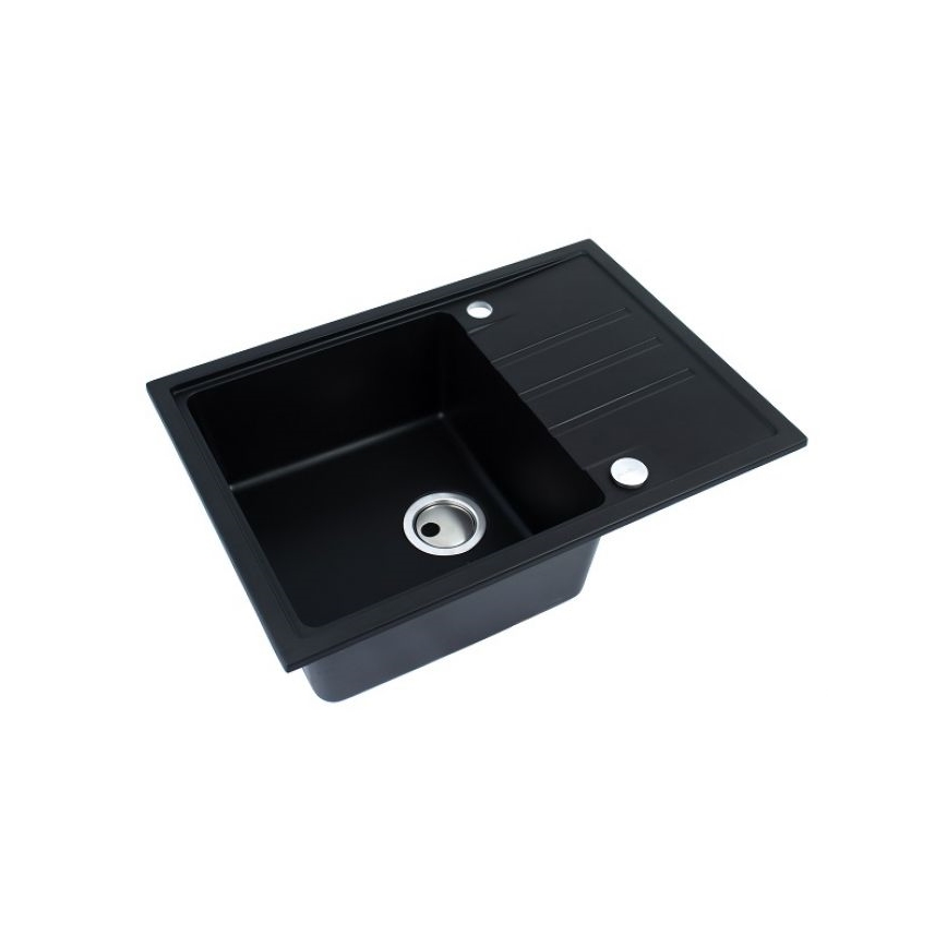 ALVEUS 1149126 - Valamu kööki INTERMEZZO 68x48 cm graniit/must