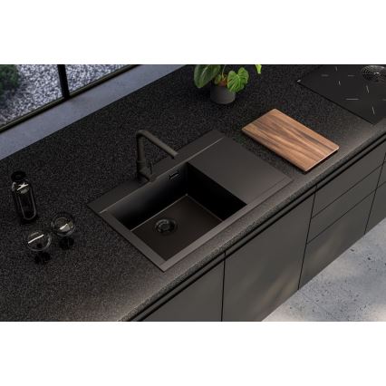 ALVEUS 1149305 - Köögivalamu PURE 79x51,5 cm graniit/must