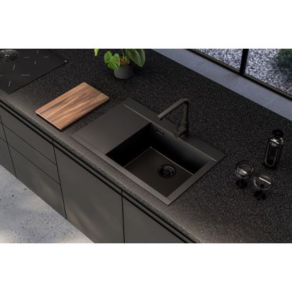 ALVEUS 1149504 - Köögivalamu PURE 79x51,5 cm graniit/must