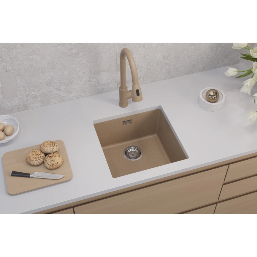 ALVEUS 1150047 - Valamu kööki OMNI 45x45 cm graniit/beež
