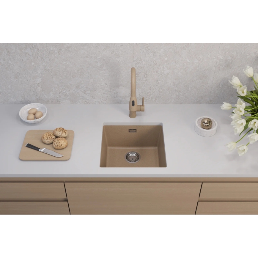 ALVEUS 1150047 - Valamu kööki OMNI 45x45 cm graniit/beež