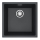 ALVEUS 1150048 - Valamu kööki OMNI 45x45 cm graniit/must