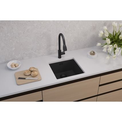 ALVEUS 1150048 - Valamu kööki OMNI 45x45 cm graniit/must