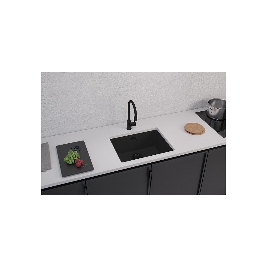 ALVEUS 1150057 - Valamu kööki OMNI 55x45 cm graniit/must