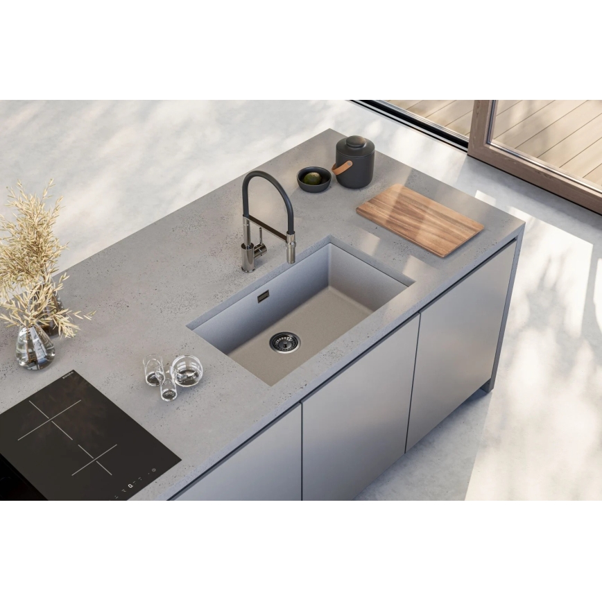 ALVEUS 1150058 - Valamu kööki OMNI 75x45 cm graniit/valge