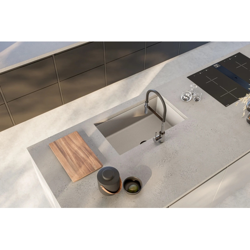 ALVEUS 1150058 - Valamu kööki OMNI 75x45 cm graniit/valge