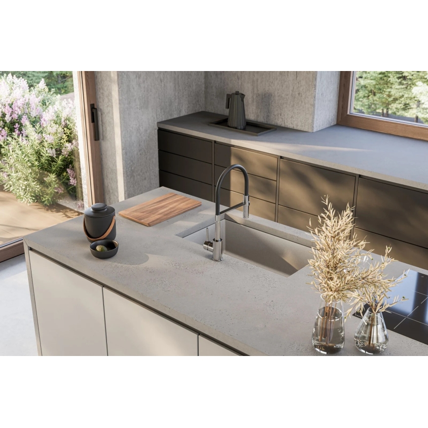 ALVEUS 1150058 - Valamu kööki OMNI 75x45 cm graniit/valge