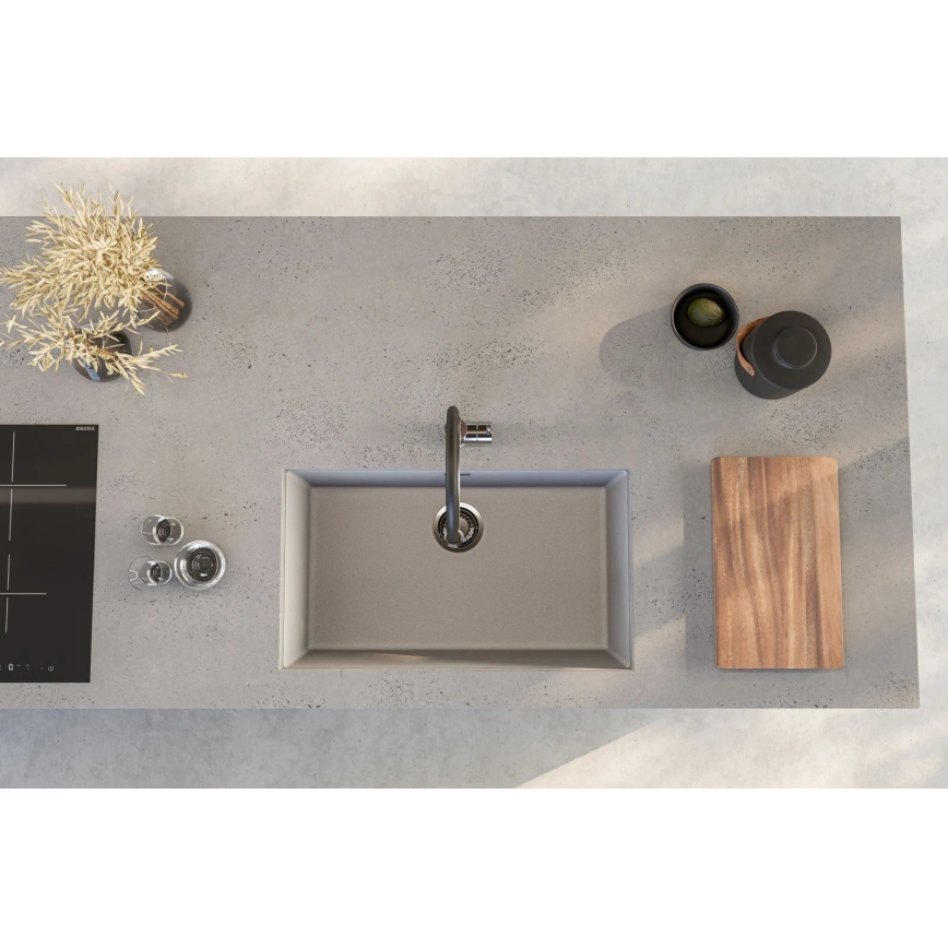 ALVEUS 1150058 - Valamu kööki OMNI 75x45 cm graniit/valge