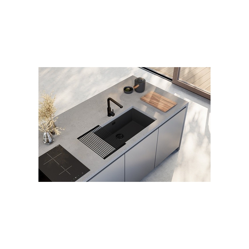 ALVEUS 1150064 - Valamu kööki OMNI 75x45 cm graniit/must