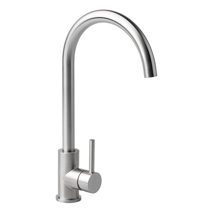 ALVEUS - köögivalamu BASIC 78x43,5 cm roostevaba teras/satiin + VIOLA 36,7 cm köögisegisti harjatud roostevaba teras