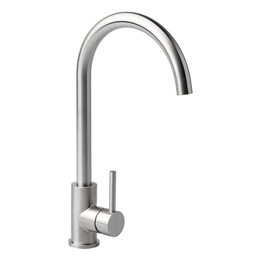 ALVEUS - köögivalamu BASIC 78x43,5 cm roostevaba teras/satiin + VIOLA 36,7 cm köögisegisti harjatud roostevaba teras