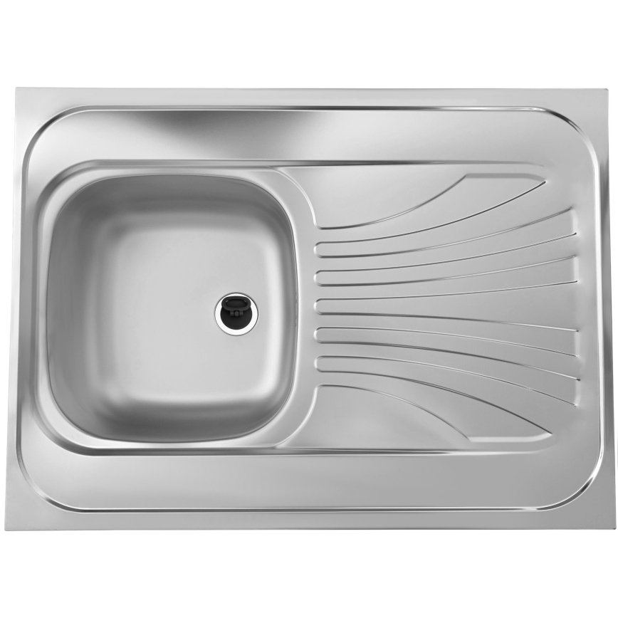 ALVEUS SETA24019 - Köögivalamu CLASSIC 80x60 cm + kraan painduva käe MINTAS 34 cm harjatud roostevaba teras/must