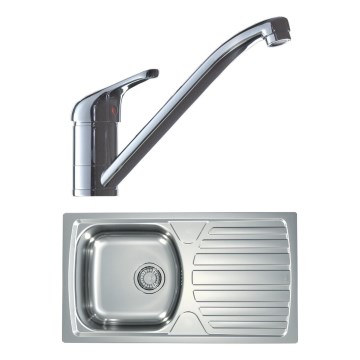 ALVEUS SETA259 - Köögivalamu BASIC 78x43,5 cm + RIVIERA kraan 14,8 cm matt/poolikroom