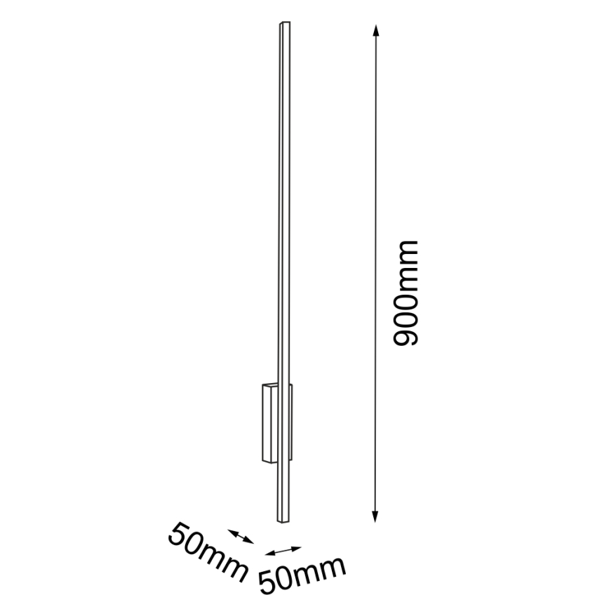 Amplex - LED Seinavalgusti LED/3,8W/230V kuldne/must