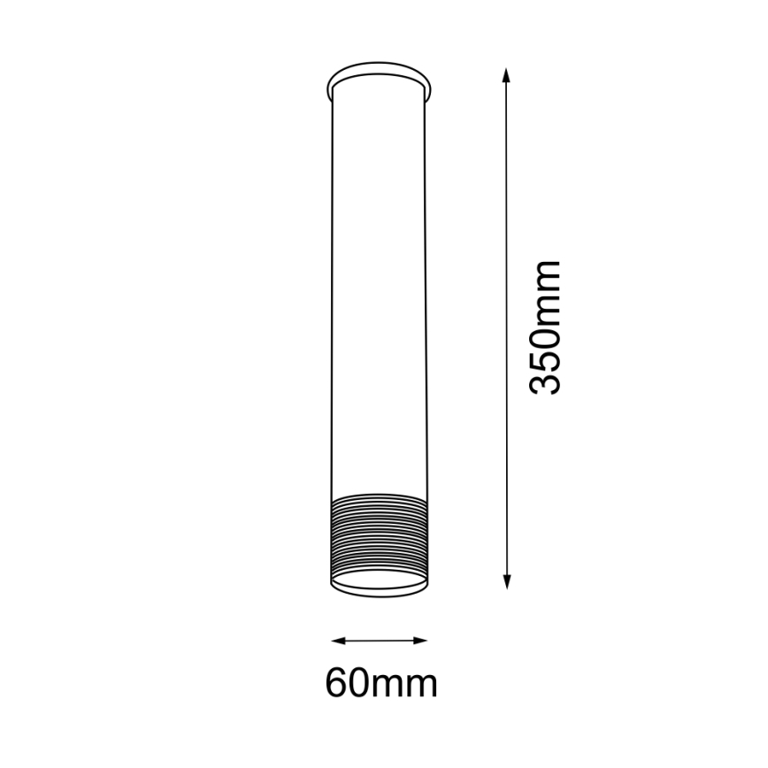 Amplex - Spottvalgusti 1xGU10/10W/230V must/kuldne