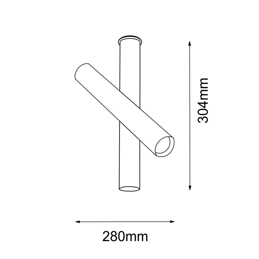 Amplex - Kohtvalgusti 1xGU10-MR11/15W/230V must/messing