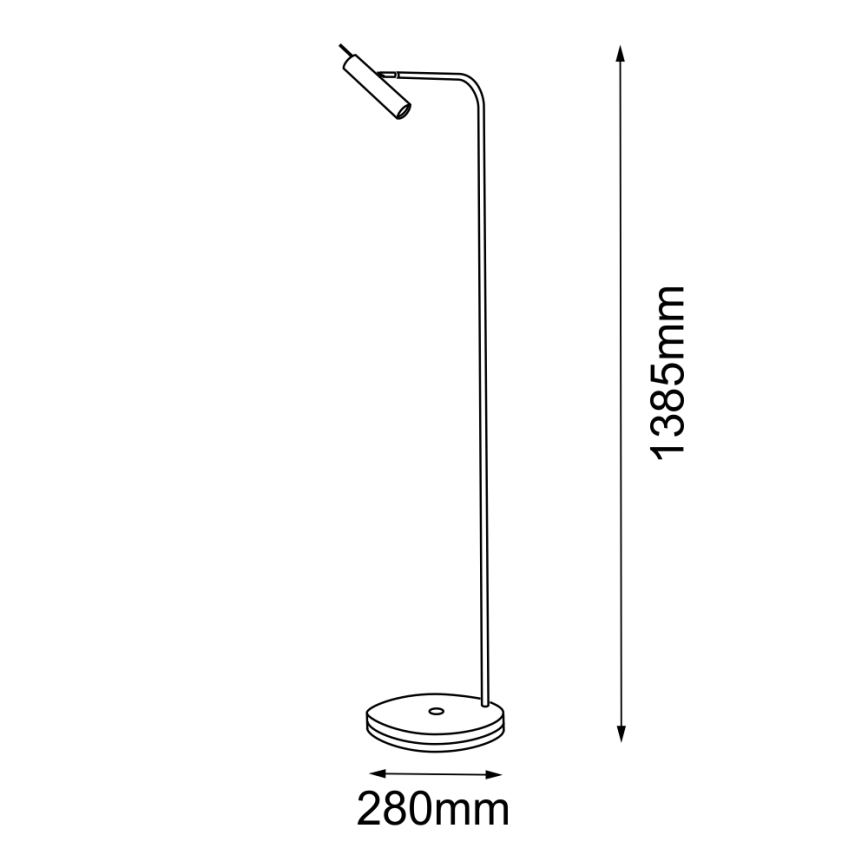 Amplex - Põrandalamp 1xGU10/15W/230V