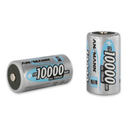 Ansmann 06549 Mono D - 2tk patareid D NiMH/1,2V/1000mAh