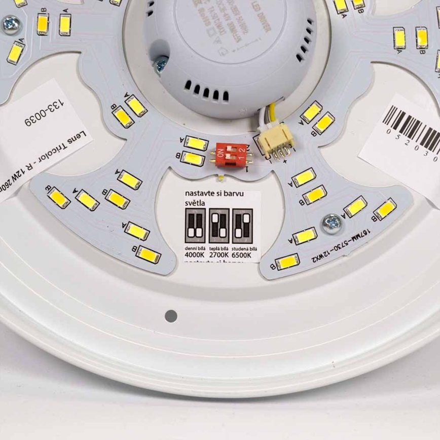 APLED - LED Laevalgusti koos anduriga LENS PP TRICOLOR LED/18W/230V IP44 2700 - 6500K 1210lm