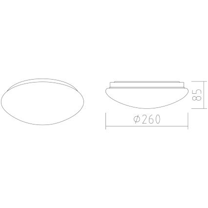 APLED - LED Laevalgusti LENS P TRICOLOR LED/12W/230V IP41 2700 - 6500K 825lm