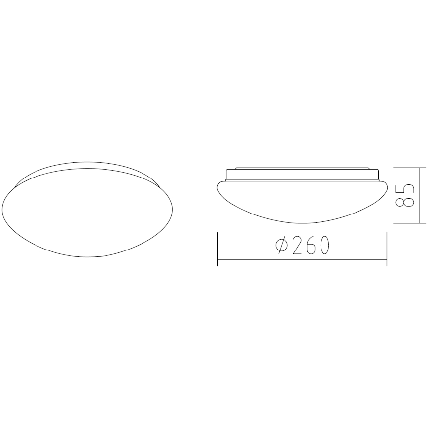 APLED - LED Laevalgusti LENS P TRICOLOR LED/12W/230V IP41 2700 - 6500K 825lm