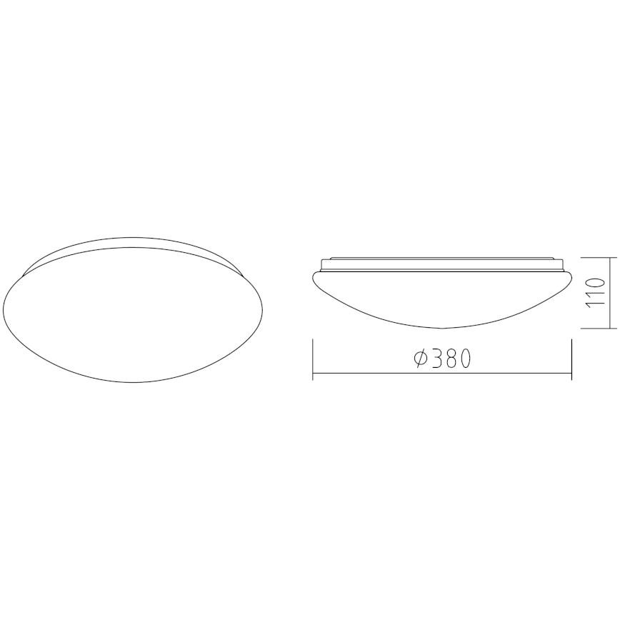 APLED - LED Laevalgusti LENS P TRICOLOR LED/24W/230V IP41 2700 - 6500K 1680lm