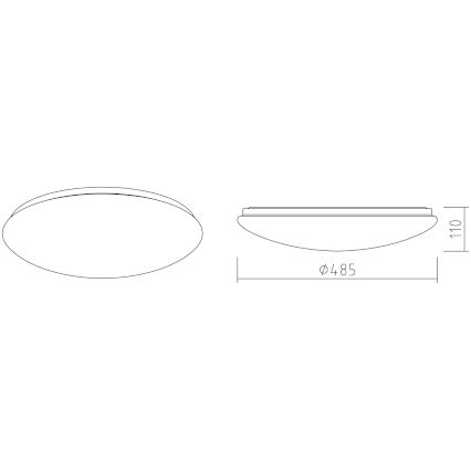 APLED - LED Laevalgusti LENS P TRICOLOR LED/36W/230V IP41 2700 - 6500K 2520lm