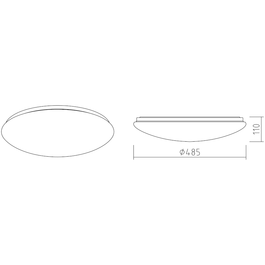 APLED - LED Laevalgusti LENS P TRICOLOR LED/36W/230V IP41 2700 - 6500K 2520lm